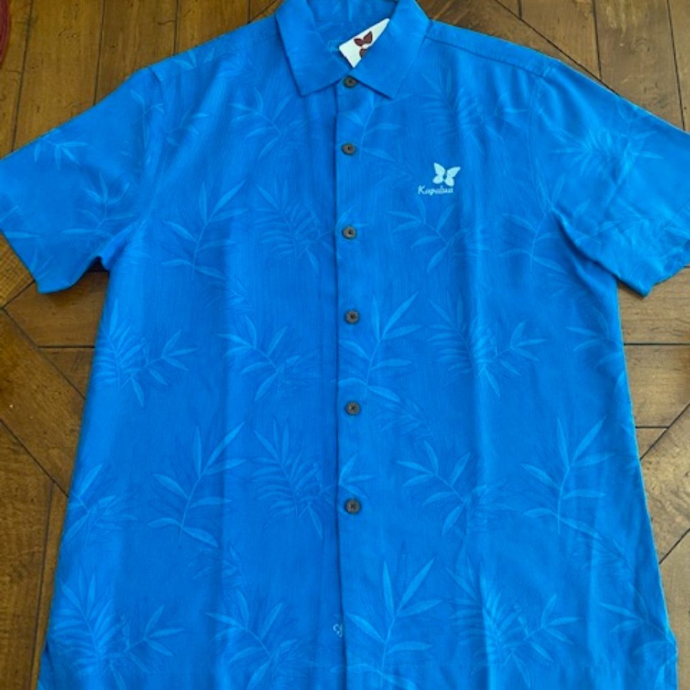 Tommy Bahama-NWT-Kapalua Button-Up Shirt-Medium, Blue